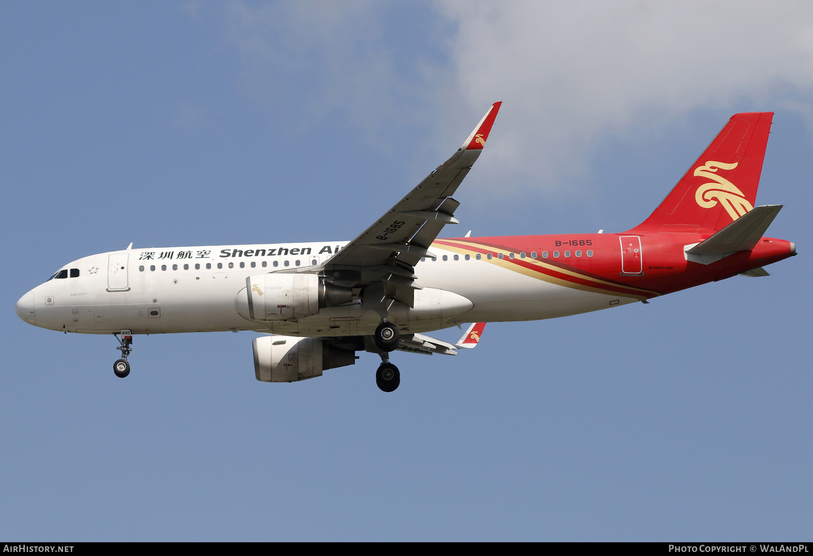 Aircraft Photo of B-1685 | Airbus A320-214 | Shenzhen Airlines | AirHistory.net #661196