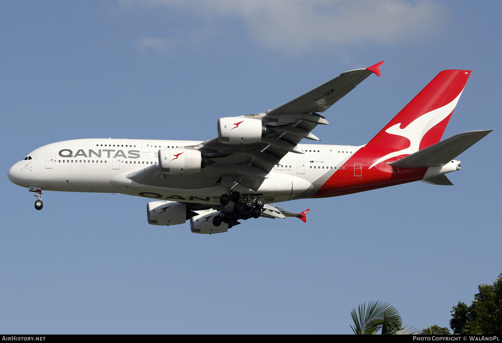 Aircraft Photo of VH-OQK | Airbus A380-842 | Qantas | AirHistory.net #661203