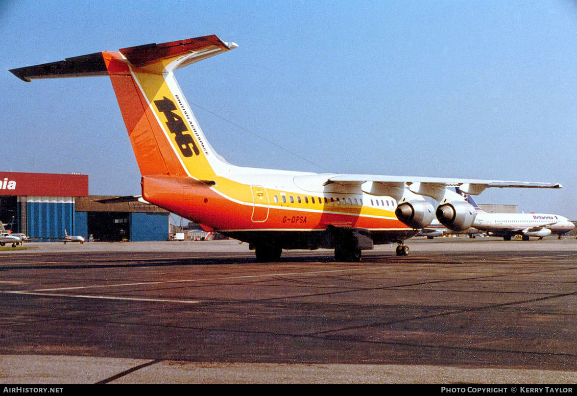 Aircraft Photo of G-OPSA | British Aerospace BAe-146-100 | AirHistory.net #661220