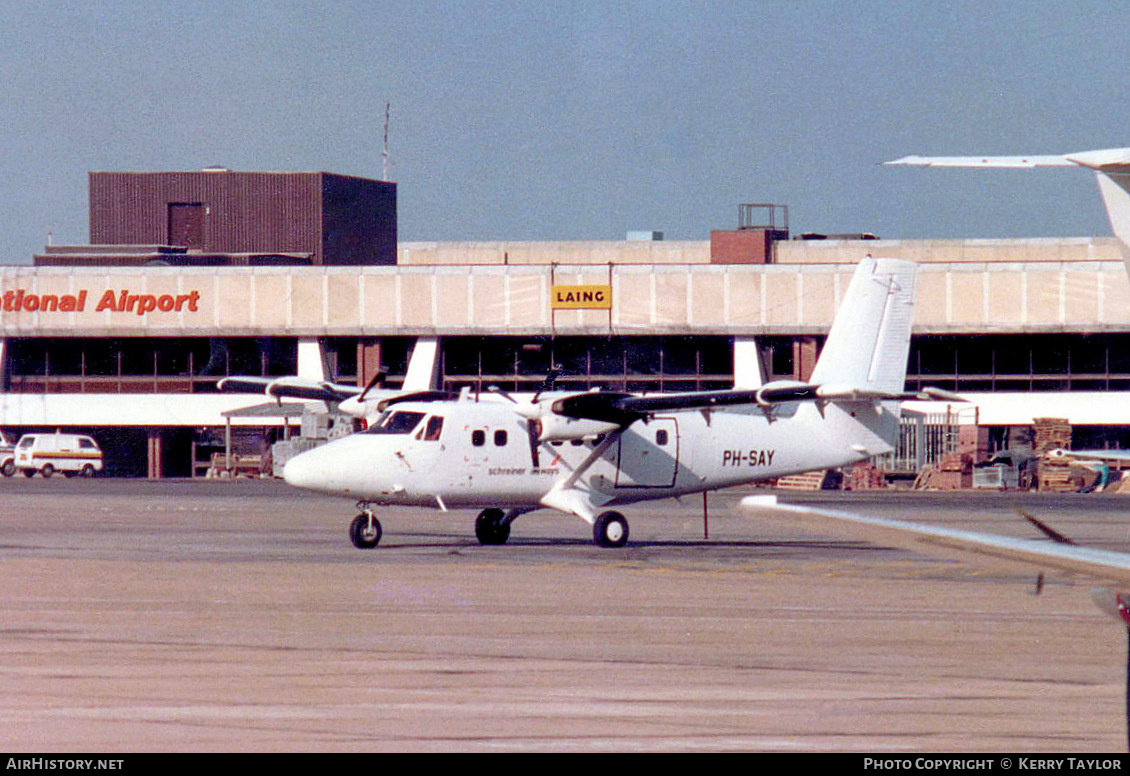 Aircraft Photo of PH-SAY | De Havilland Canada DHC-6-300 Twin Otter | Schreiner Airways | AirHistory.net #661296