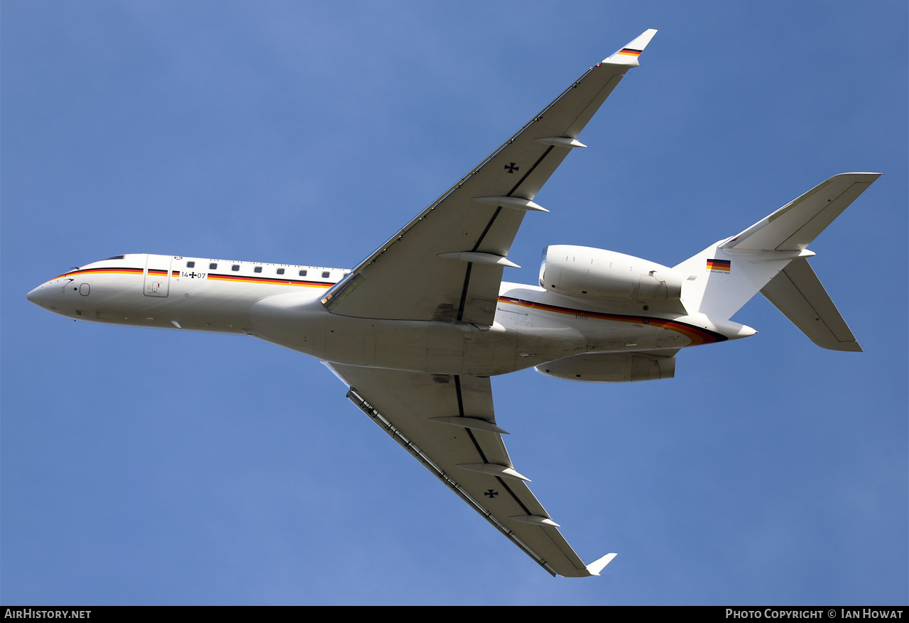 Aircraft Photo of 1407 | Bombardier Global 6000 (BD-700-1A10) | Germany - Air Force | AirHistory.net #661301