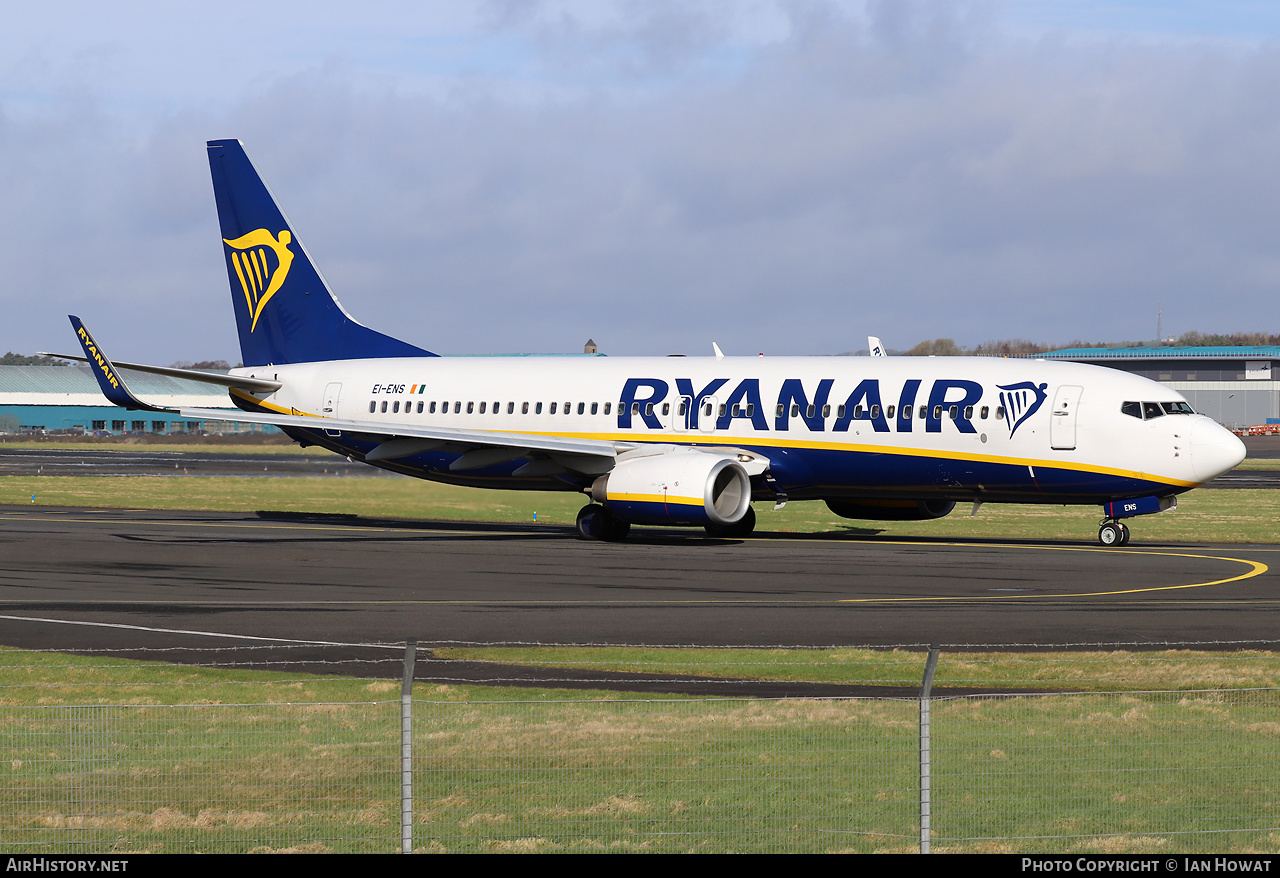 Aircraft Photo of EI-ENS | Boeing 737-8AS | Ryanair | AirHistory.net #661303