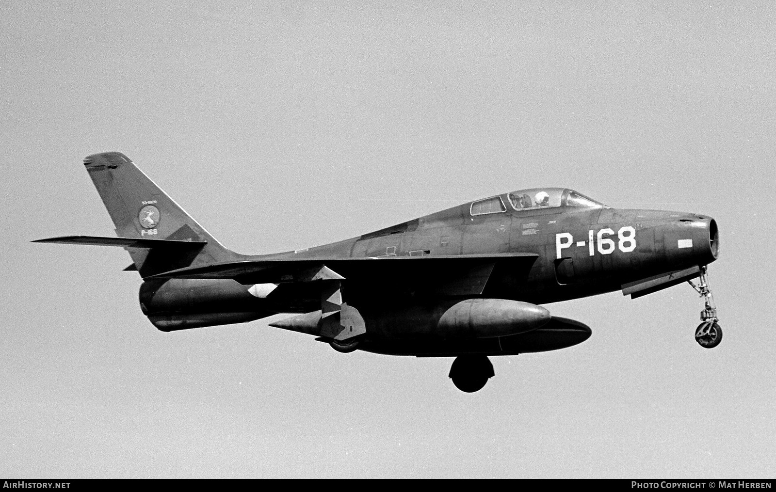 Aircraft Photo of P-168 | Republic F-84F Thunderstreak | Netherlands - Air Force | AirHistory.net #661317