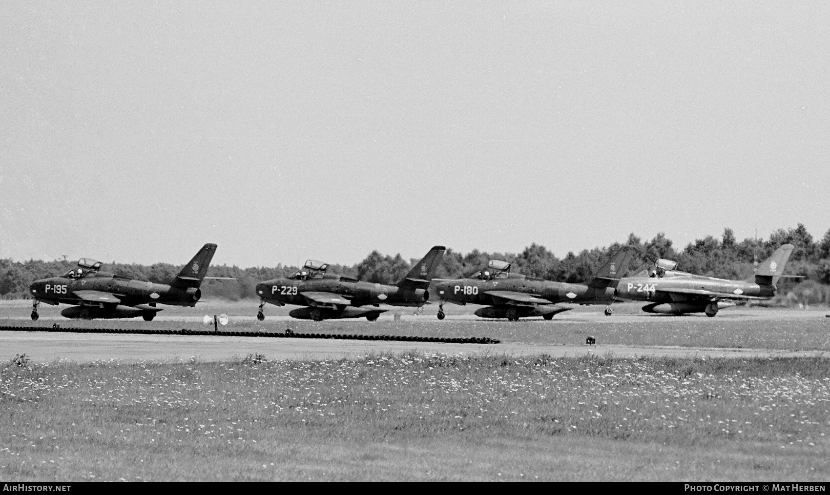 Aircraft Photo of P-244 / 53-6752 | Republic F-84F Thunderstreak | Netherlands - Air Force | AirHistory.net #661345