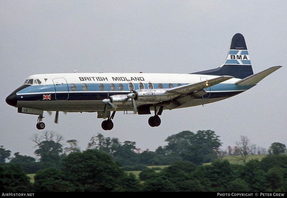 Aircraft Photo of G-AZLS | Vickers 813 Viscount | British Midland Airways - BMA | AirHistory.net #661363