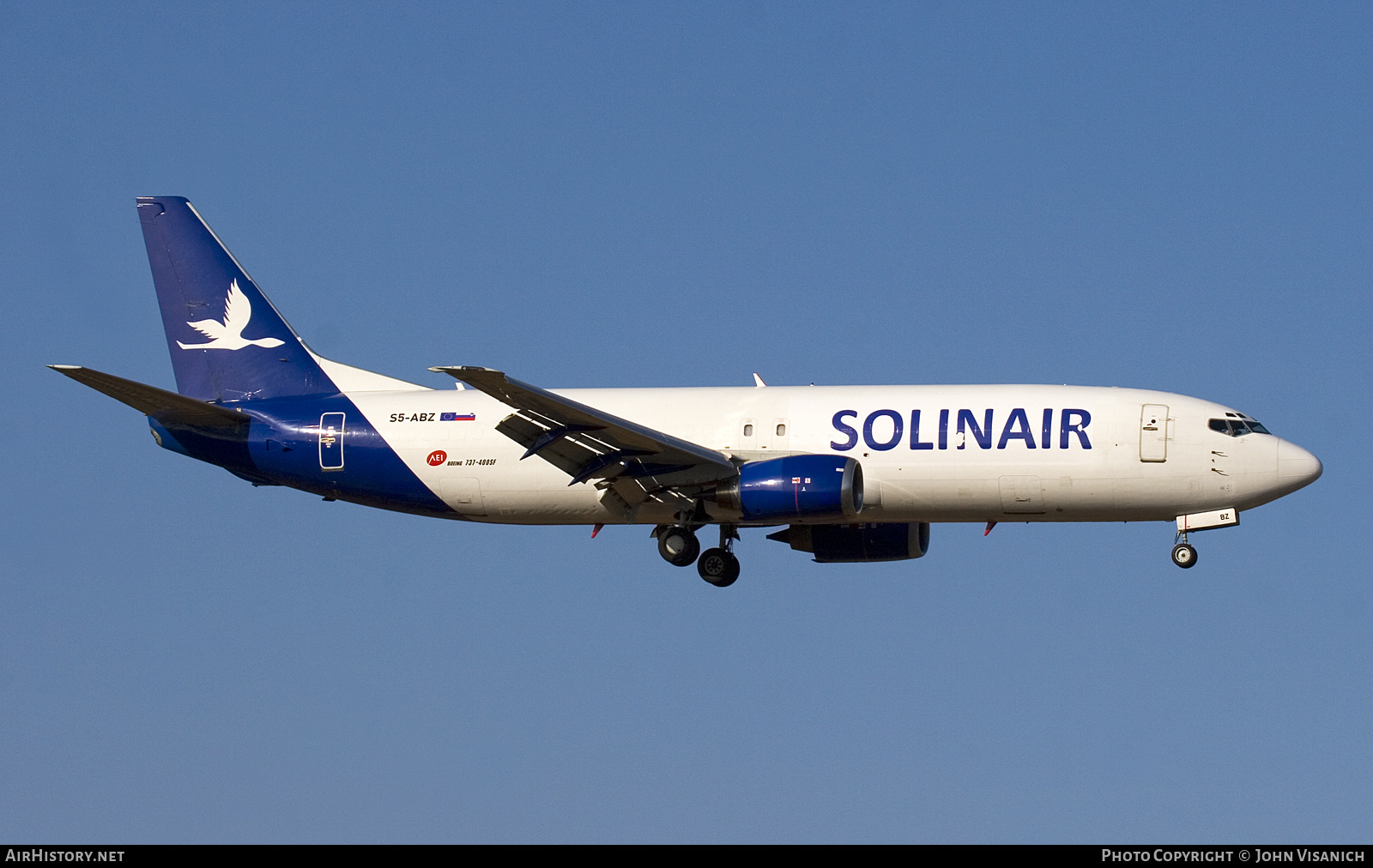 Aircraft Photo of S5-ABZ | Boeing 737-4K5(SF) | Solinair | AirHistory.net #661395