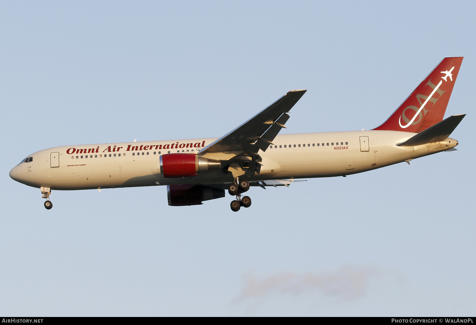 Aircraft Photo of N351AX | Boeing 767-33A/ER | Omni Air International - OAI | AirHistory.net #661417