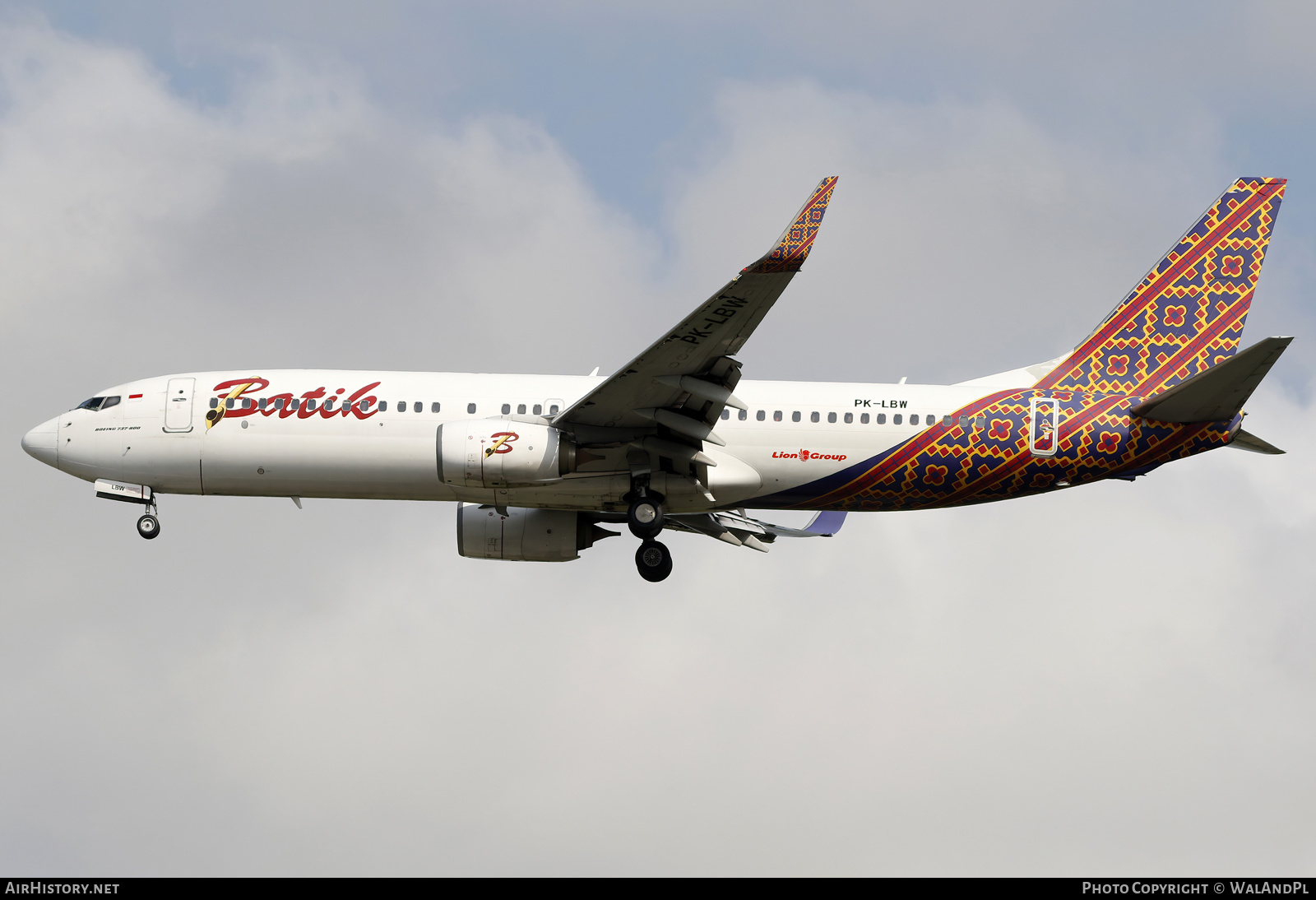 Aircraft Photo of PK-LBW | Boeing 737-8GP | Batik Air | AirHistory.net #661421