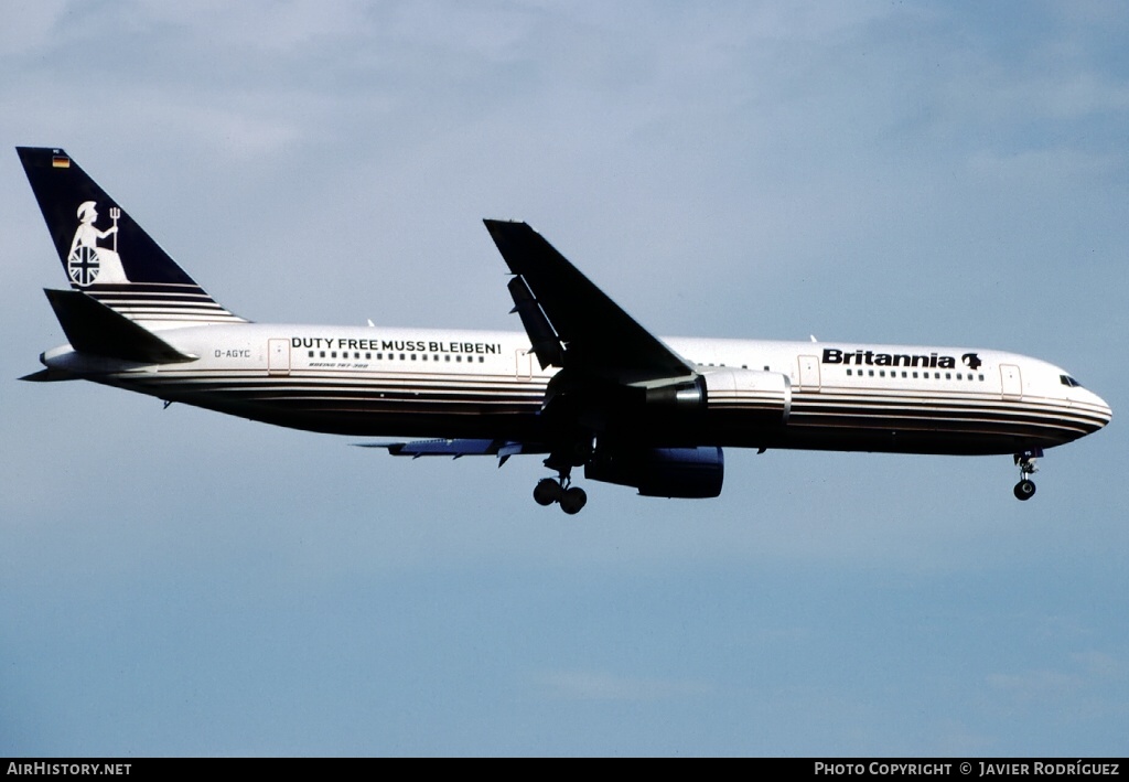 Aircraft Photo of D-AGYC | Boeing 767-304/ER | Britannia Airways | AirHistory.net #661468