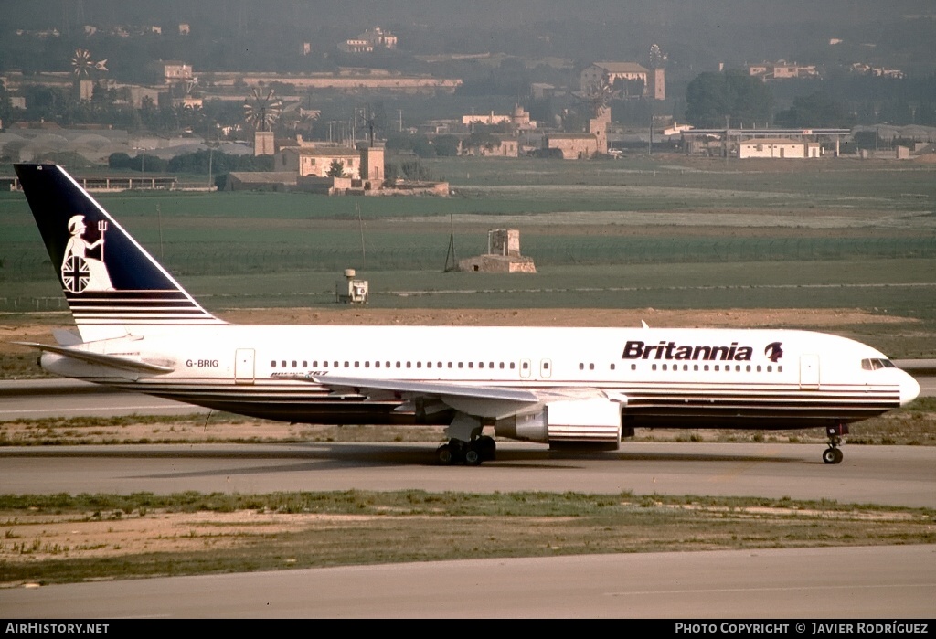 Aircraft Photo of G-BRIG | Boeing 767-204/ER | Britannia Airways | AirHistory.net #661472