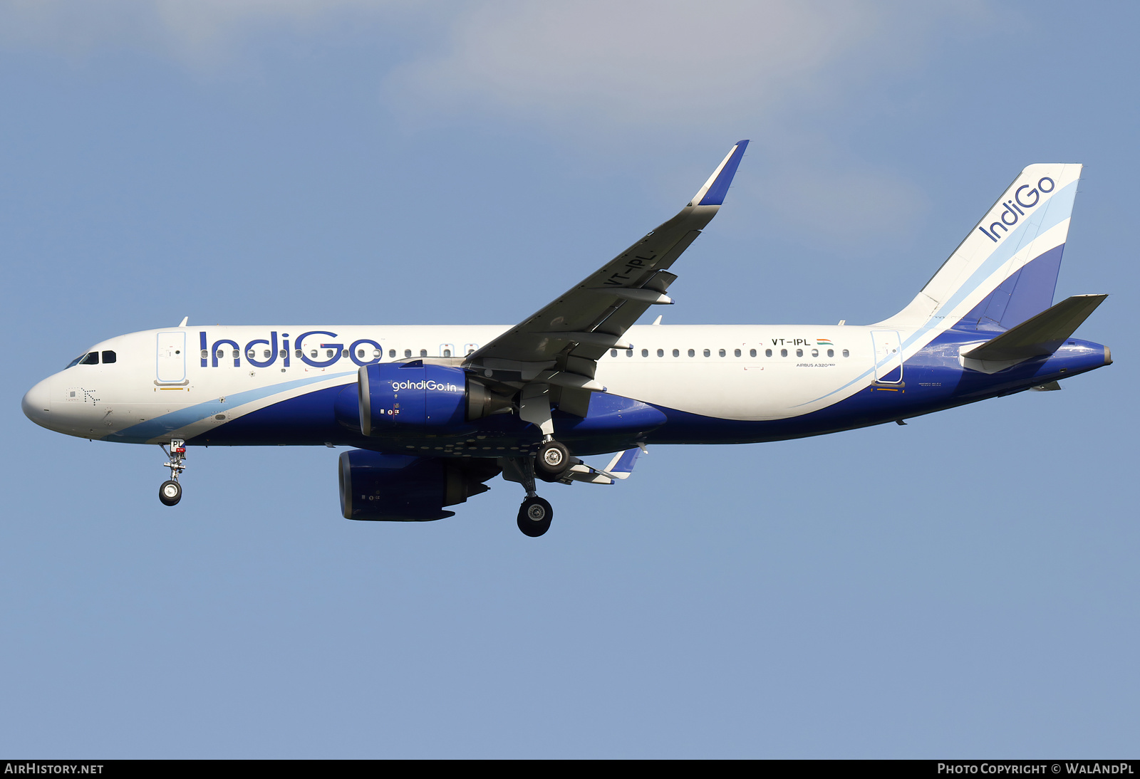 Aircraft Photo of VT-IPL | Airbus A320-251N | IndiGo | AirHistory.net #661474