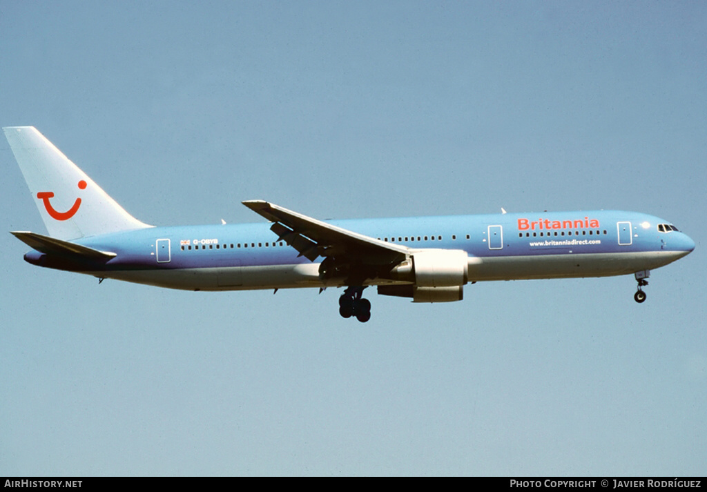 Aircraft Photo of G-OBYB | Boeing 767-304/ER | Britannia Airways | AirHistory.net #661482