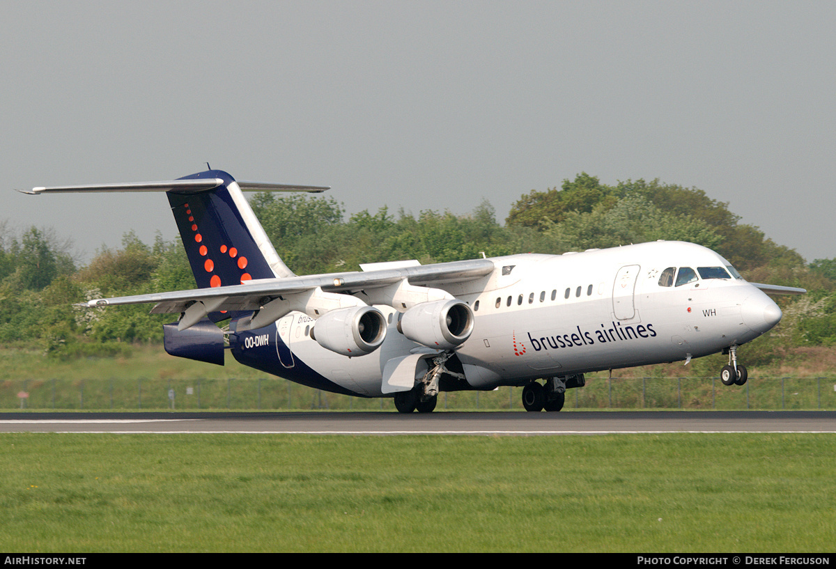 Aircraft Photo of OO-DWH | British Aerospace Avro 146-RJ100 | Brussels Airlines | AirHistory.net #661485