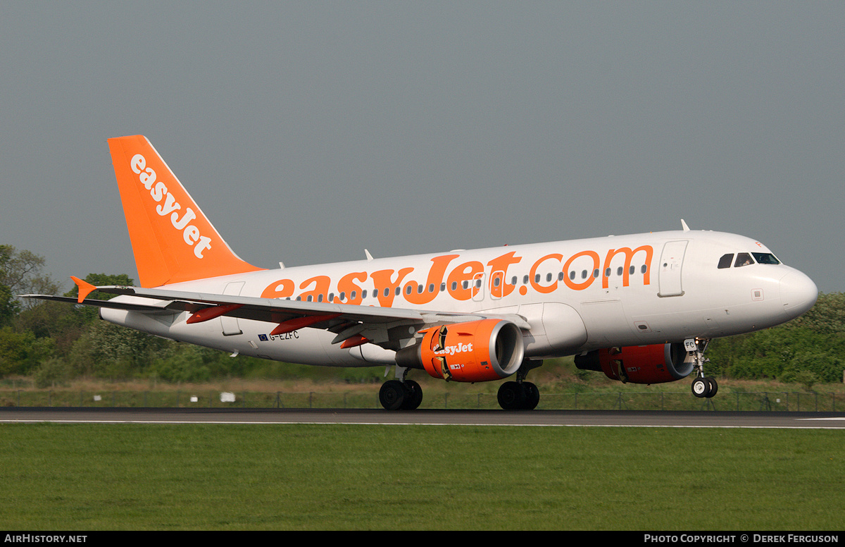 Aircraft Photo of G-EZFC | Airbus A319-111 | EasyJet | AirHistory.net #661507