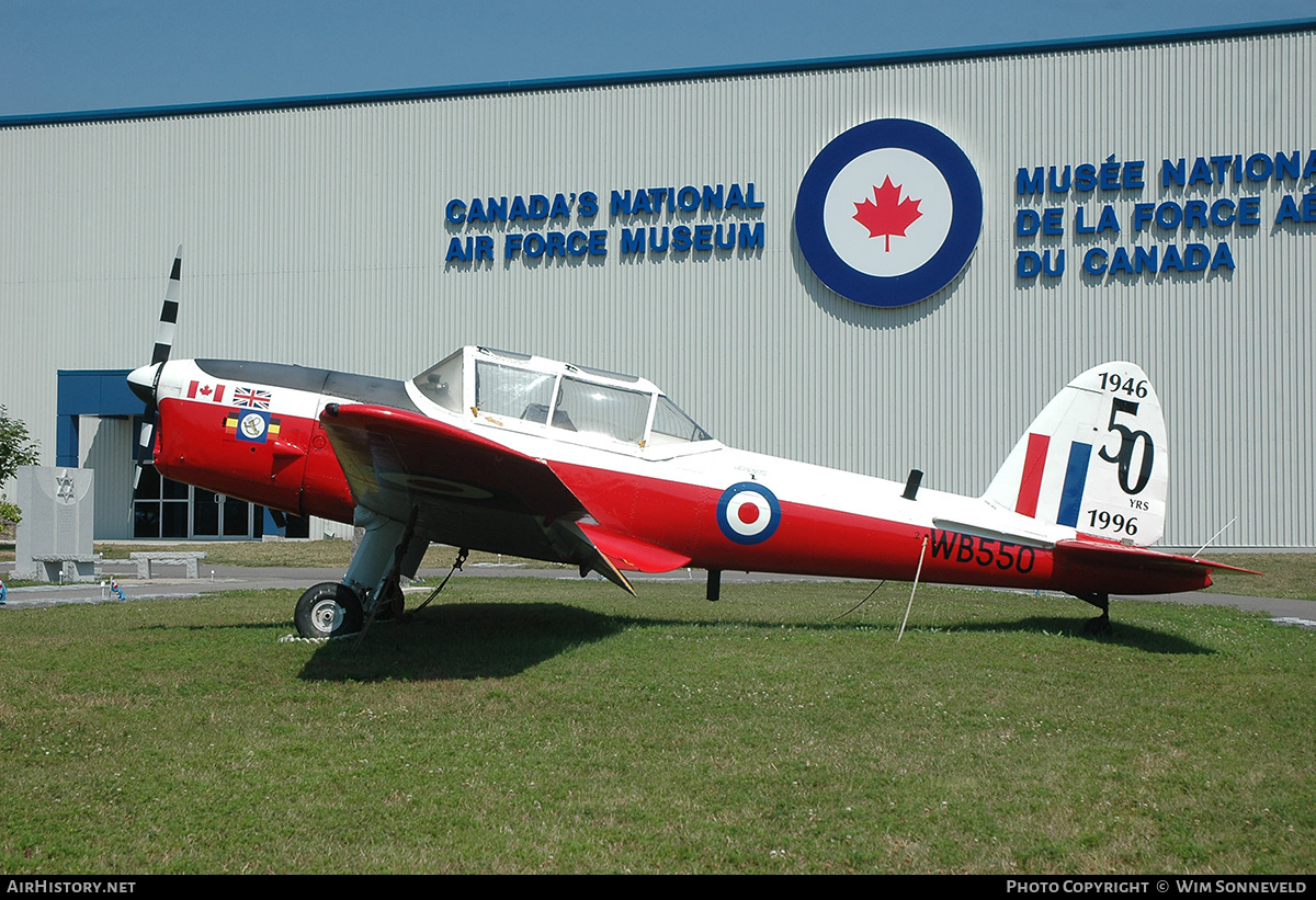 Aircraft Photo of WB550 | De Havilland DHC-1 Chipmunk T10 | UK - Air Force | AirHistory.net #661531