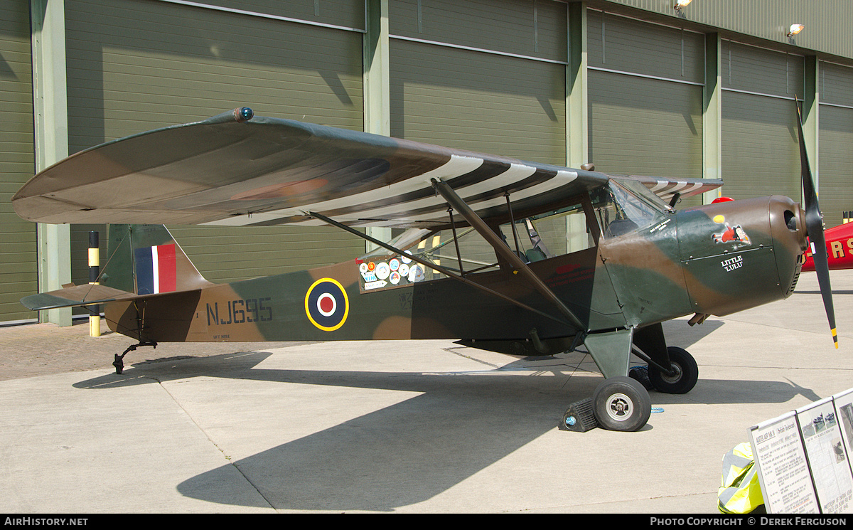 Aircraft Photo of G-AJXV / NJ695 | Taylorcraft G Auster Mk4 | UK - Air Force | AirHistory.net #661540