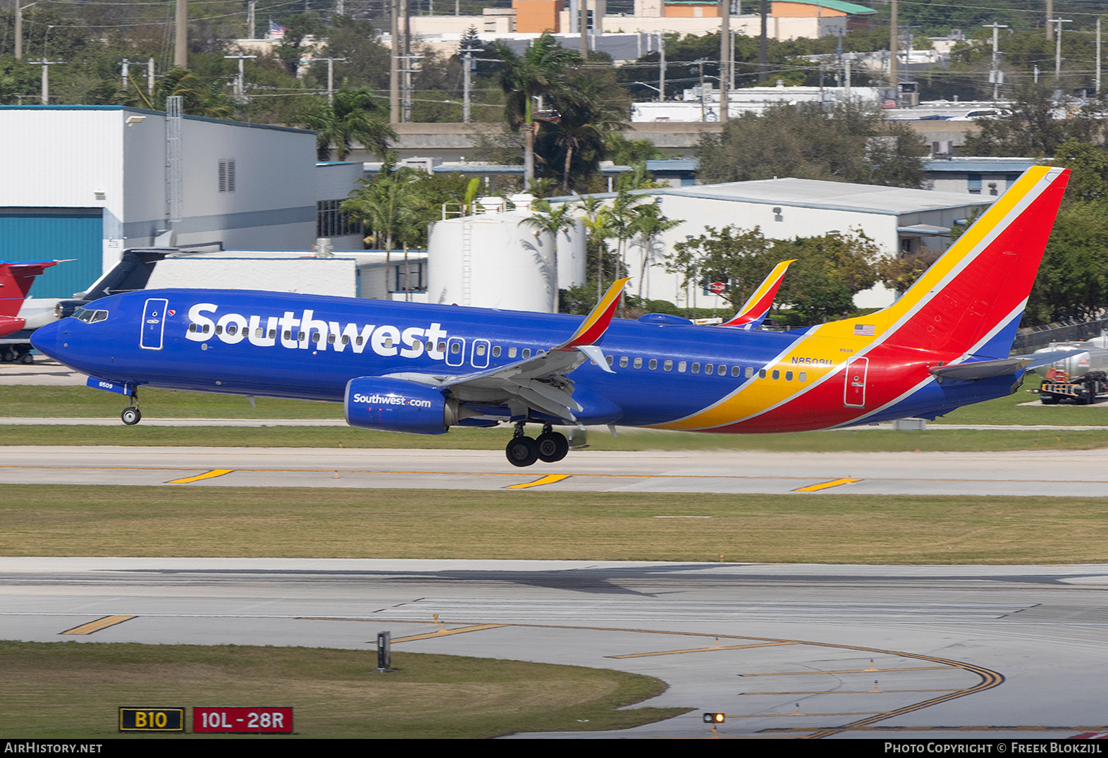 Aircraft Photo of N8509U | Boeing 737-800 | Southwest Airlines | AirHistory.net #661543