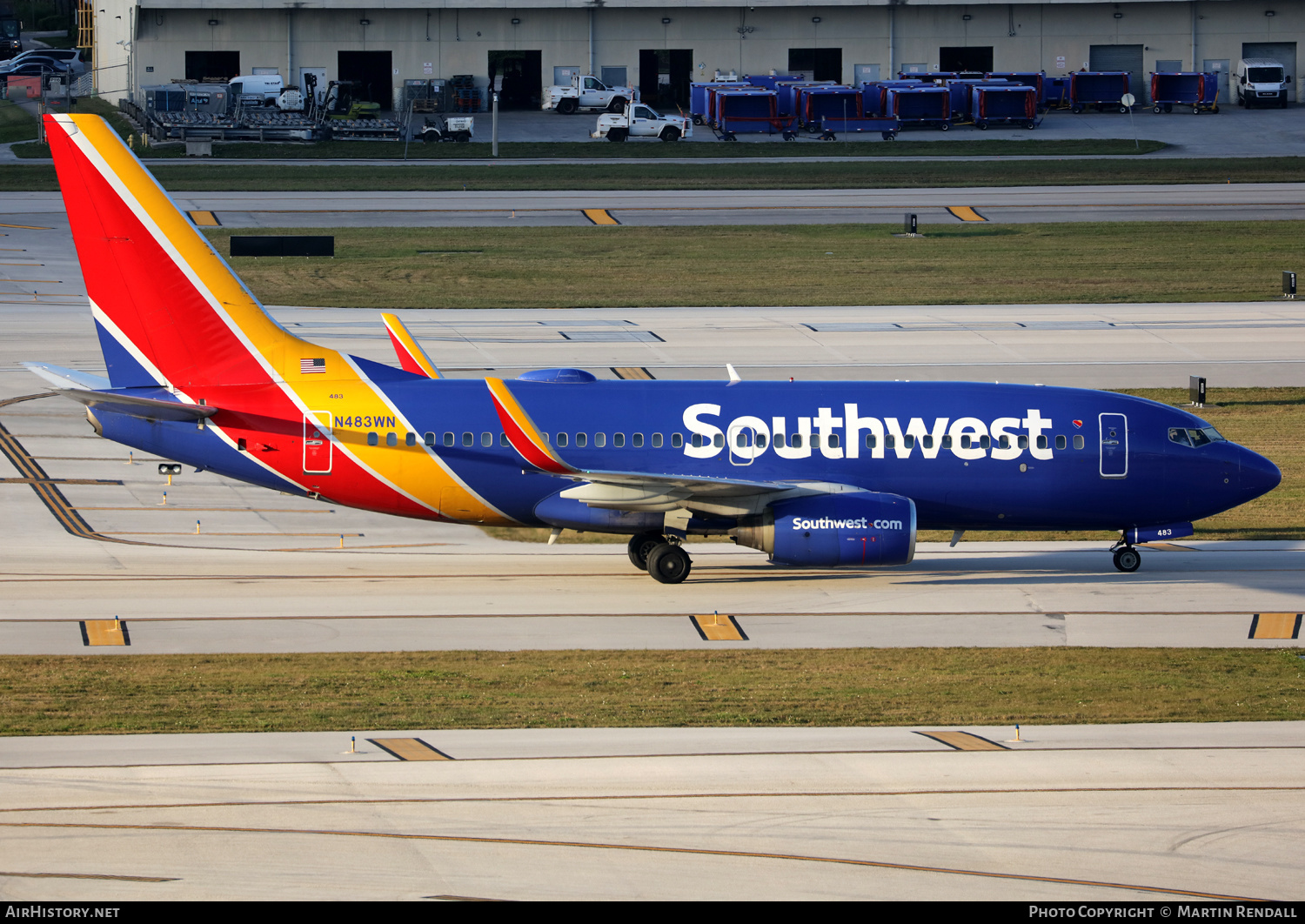 Aircraft Photo of N483WN | Boeing 737-7H4 | Southwest Airlines | AirHistory.net #661608