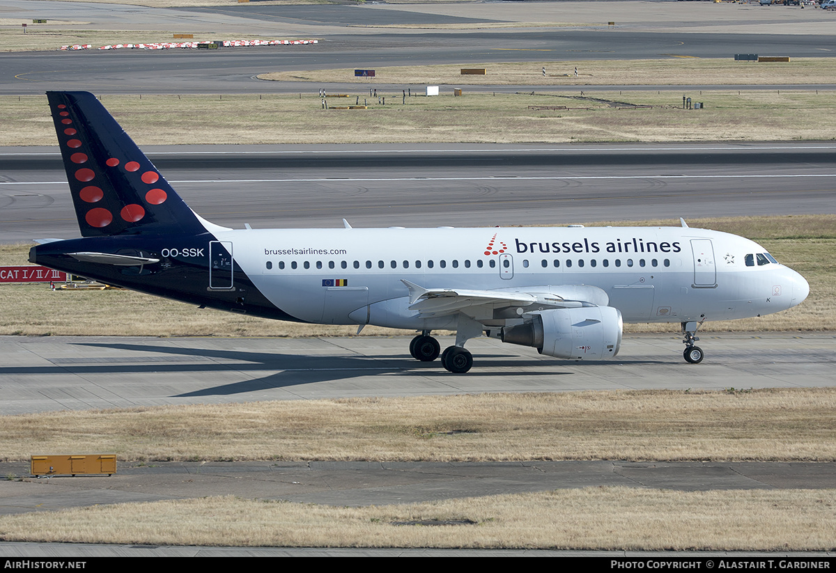 Aircraft Photo of OO-SSK | Airbus A319-112 | Brussels Airlines | AirHistory.net #661640