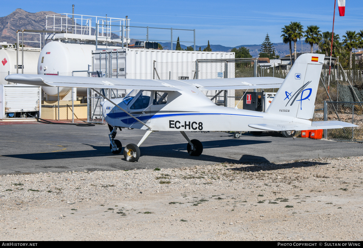 Aircraft Photo of EC-HC8 | Tecnam P-92 Echo | Club deportivo ANR - Air Navigation Race | AirHistory.net #661663