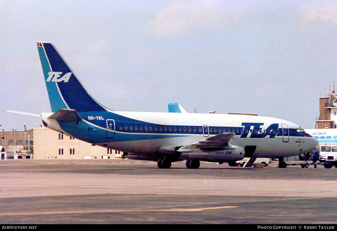 Aircraft Photo of OO-TEL | Boeing 737-2M8/Adv | TEA - Trans European Airways | AirHistory.net #661683
