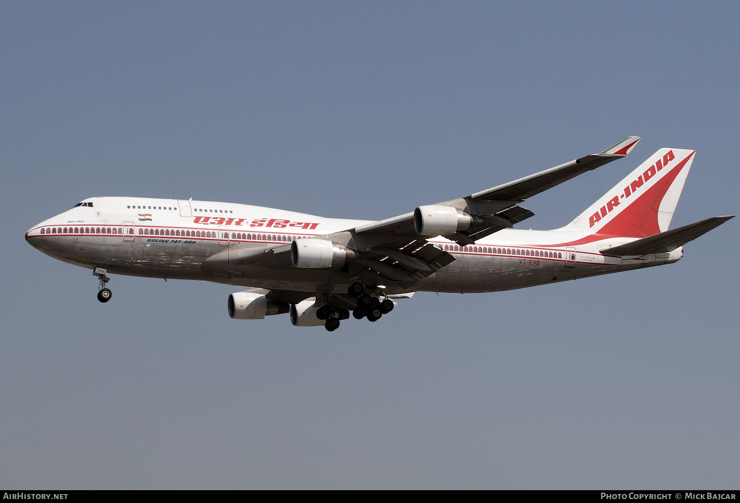 Aircraft Photo of VT-EVB | Boeing 747-437 | Air India | AirHistory.net #661768