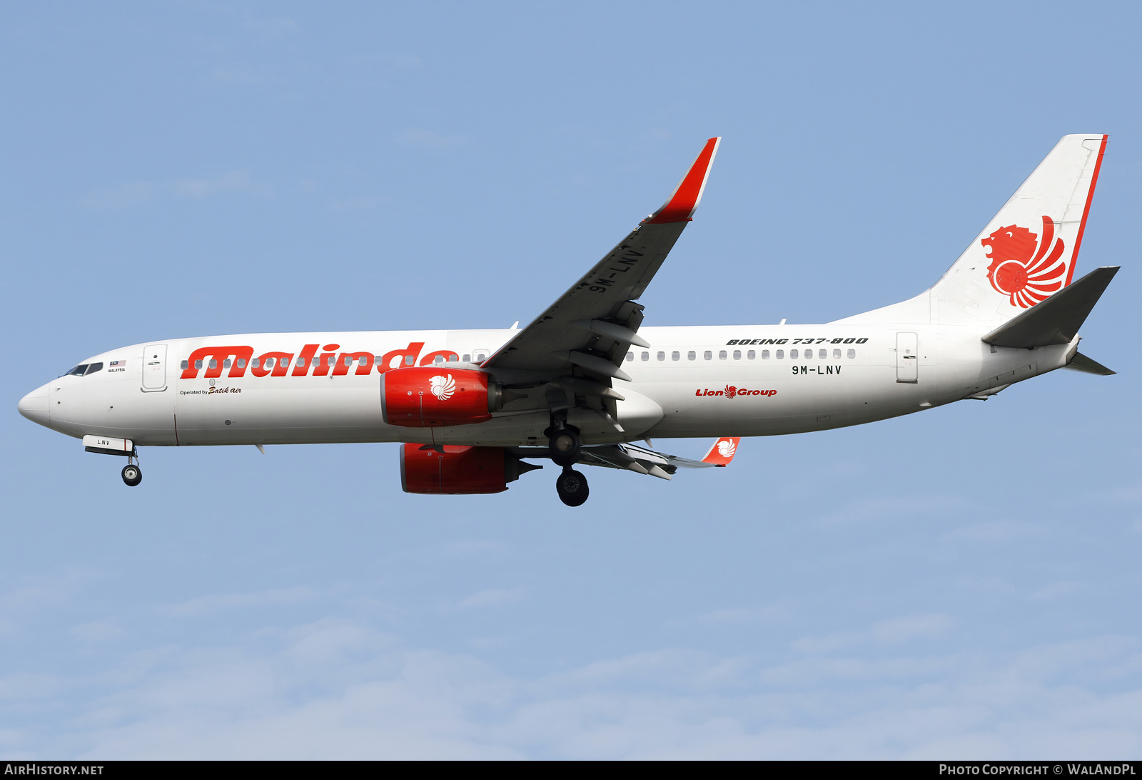 Aircraft Photo of 9M-LNV | Boeing 737-8GP | Malindo Air | AirHistory.net #661769