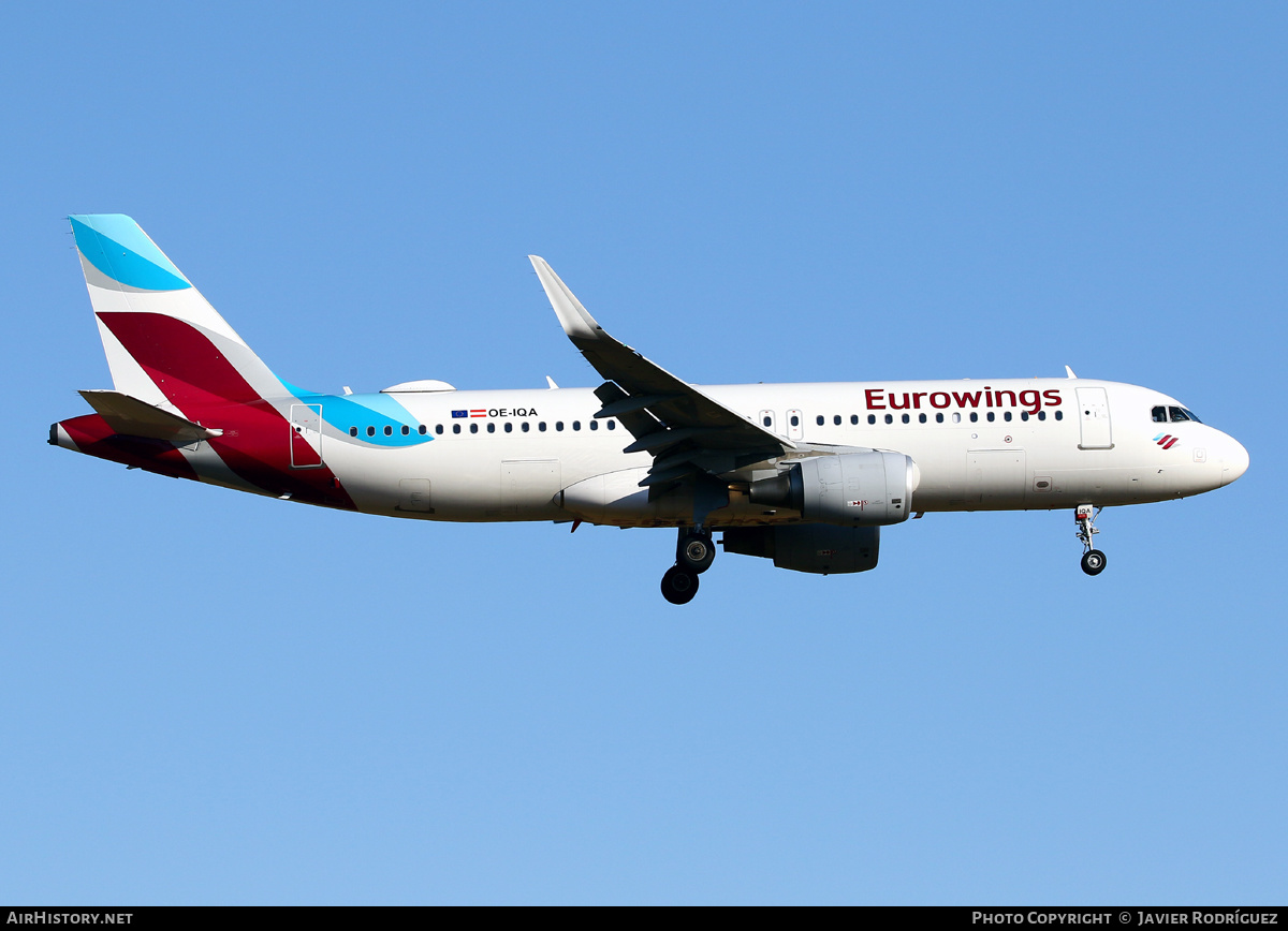 Aircraft Photo of OE-IQA | Airbus A320-214 | Eurowings | AirHistory.net #661849