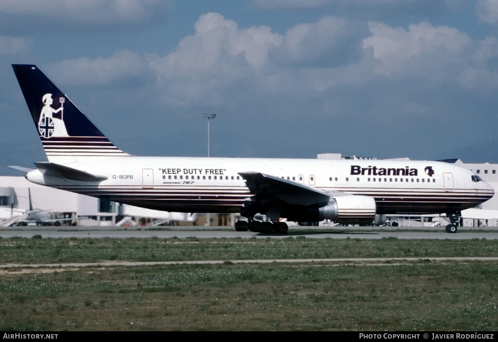 Aircraft Photo of G-BOPB | Boeing 767-204/ER | Britannia Airways | AirHistory.net #661853