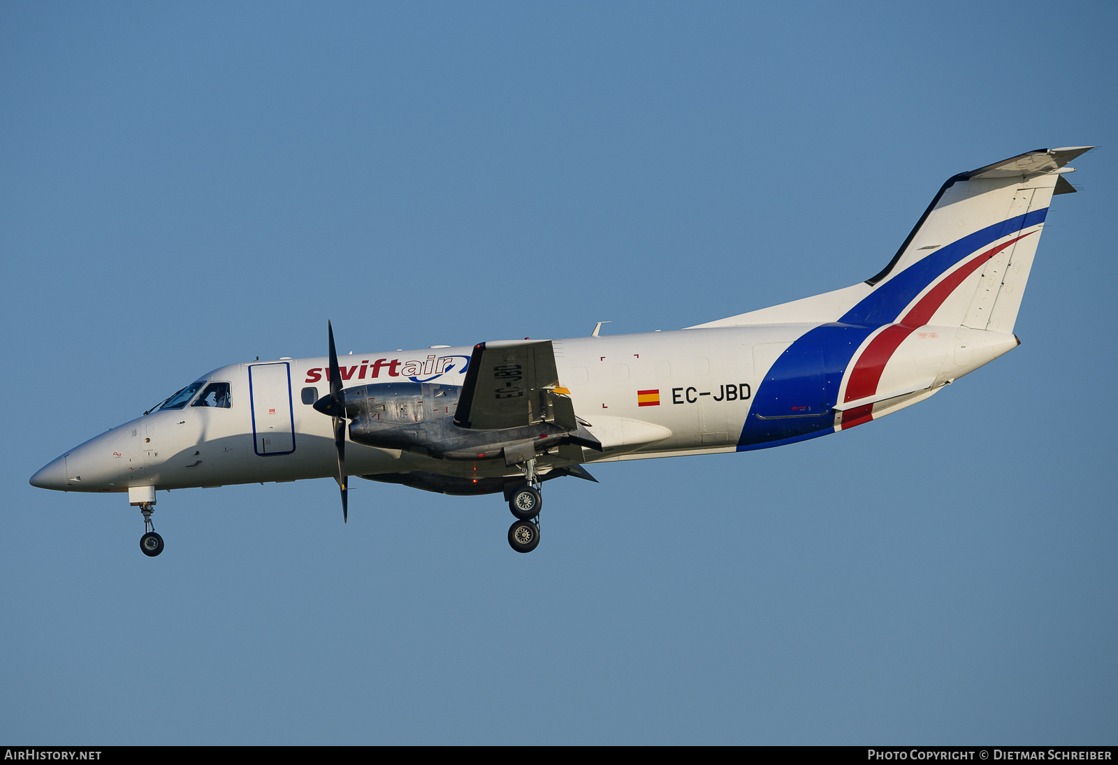 Aircraft Photo of EC-JBD | Embraer EMB-120(ERF) Brasilia | Swiftair | AirHistory.net #661889