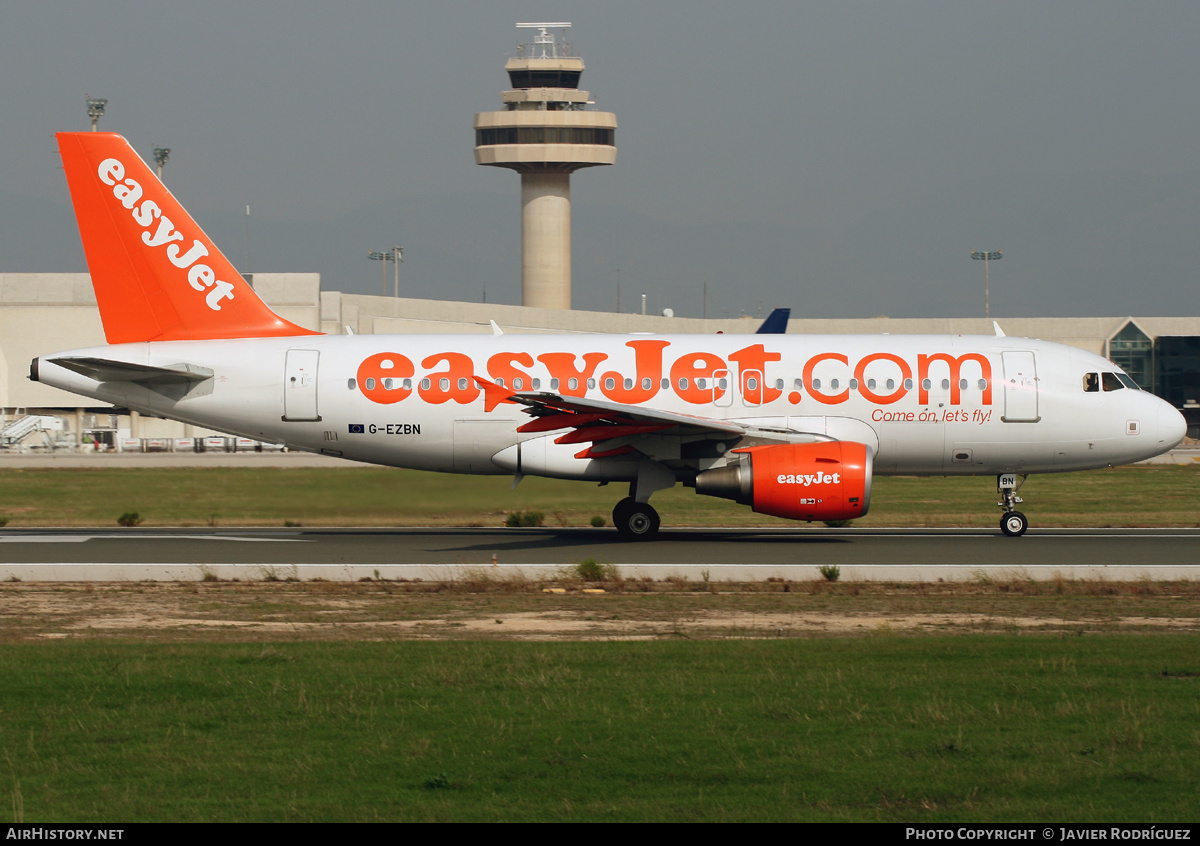 Aircraft Photo of G-EZBN | Airbus A319-111 | EasyJet | AirHistory.net #661922