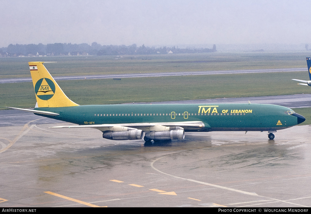 Aircraft Photo of OD-AFY | Boeing 707-327C | TMA of Lebanon - Trans Mediterranean Airways | AirHistory.net #661938