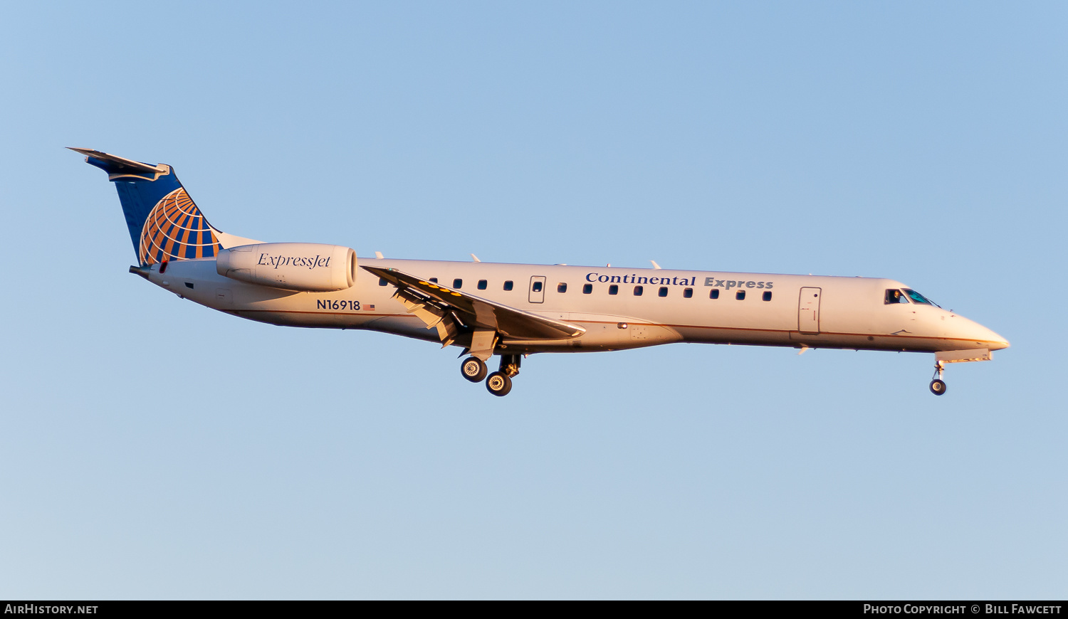Aircraft Photo of N16918 | Embraer ERJ-145LR (EMB-145LR) | Continental Express | AirHistory.net #661957