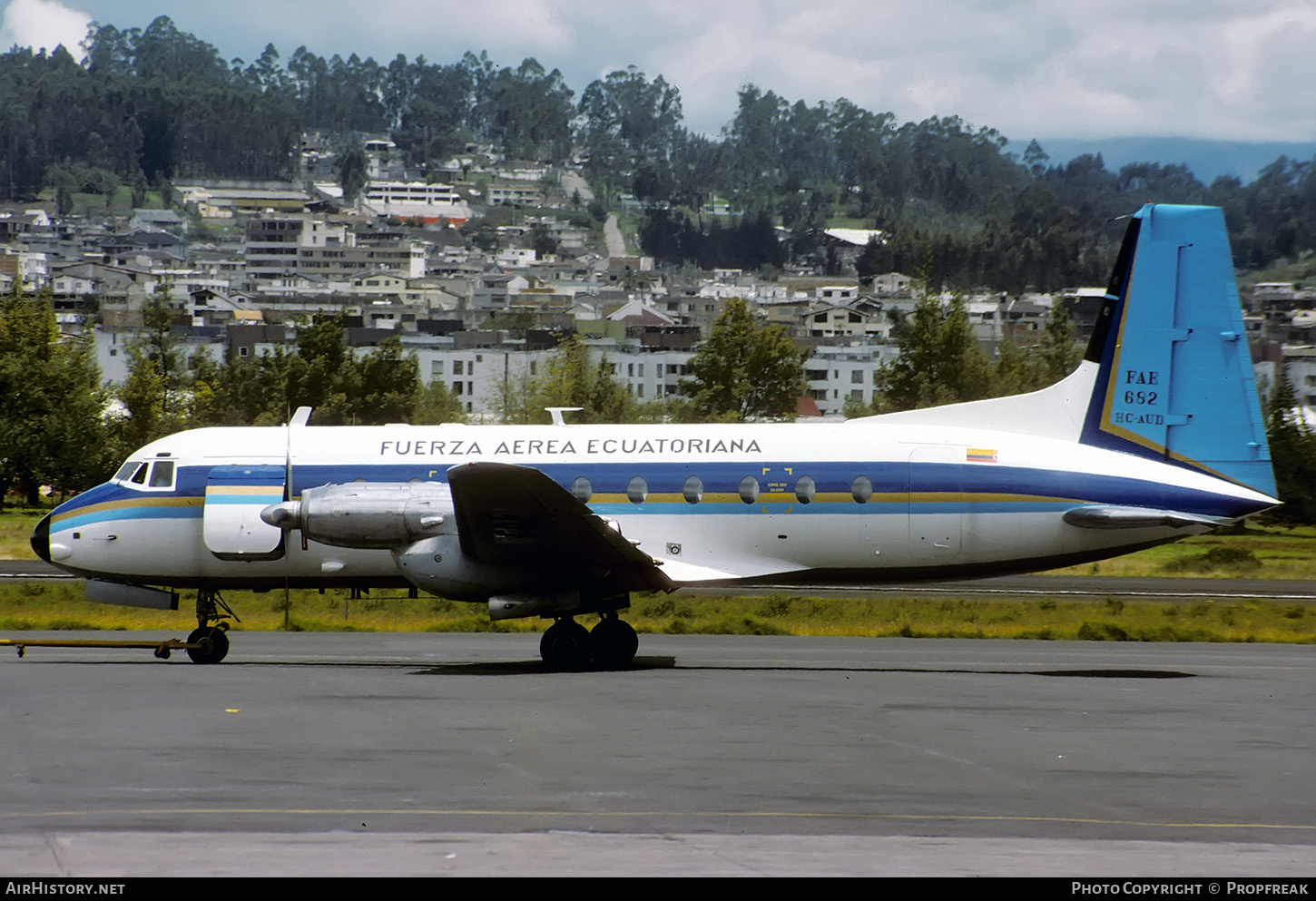 Aircraft Photo of FAE-682 / HC-AUD | Hawker Siddeley HS-748 Srs2A/246 | Ecuador - Air Force | AirHistory.net #661992