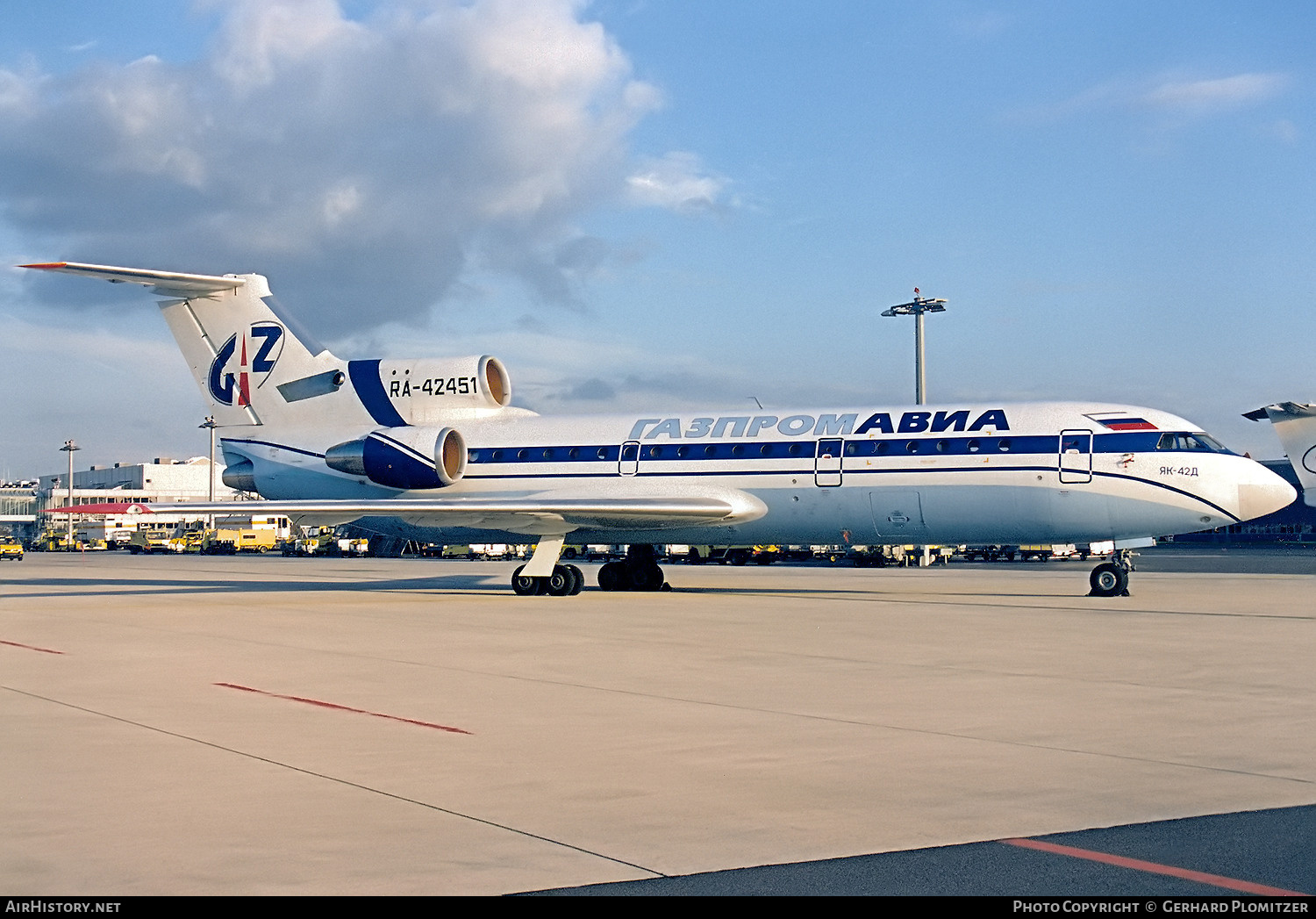 Aircraft Photo of RA-42451 | Yakovlev Yak-42D | Gazpromavia | AirHistory.net #661997