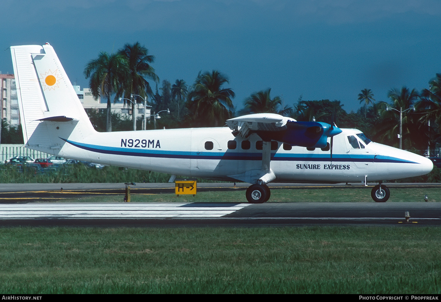 Aircraft Photo of N929MA | De Havilland Canada DHC-6-300 Twin Otter | Sunaire Express | AirHistory.net #662003