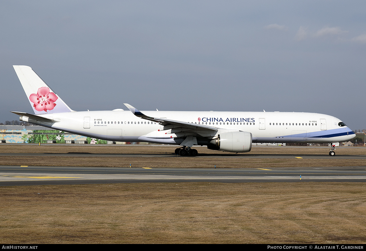Aircraft Photo of B-18916 | Airbus A350-941 | China Airlines | AirHistory.net #662014