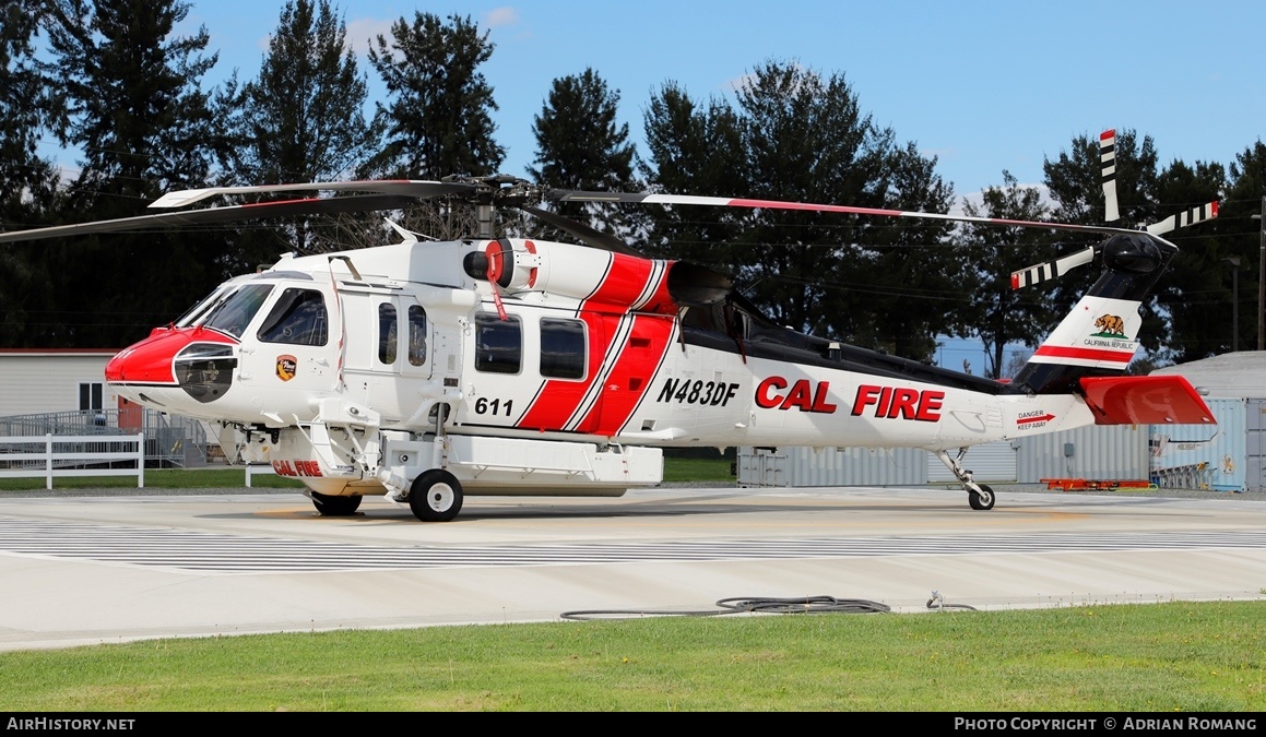 Aircraft Photo of N483DF | Sikorsky S-70i International Black Hawk | Cal Fire - California Department of Forestry & Fire Protection | AirHistory.net #662106