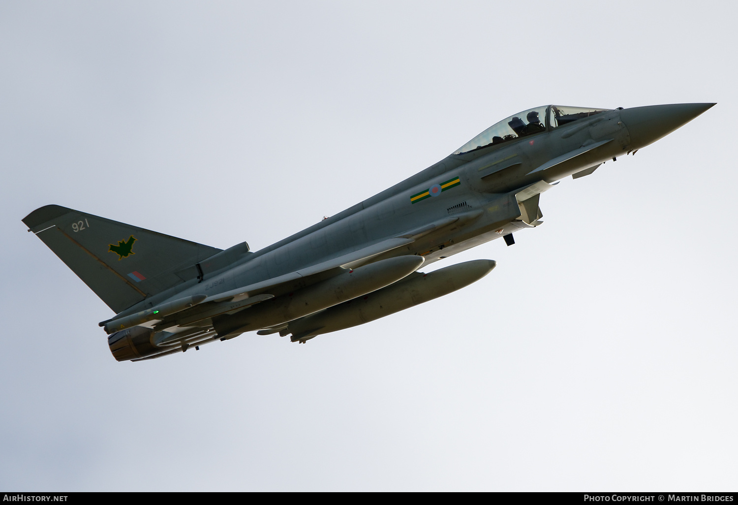 Aircraft Photo of ZJ921 | Eurofighter EF-2000 Typhoon FGR4 | UK - Air Force | AirHistory.net #662116
