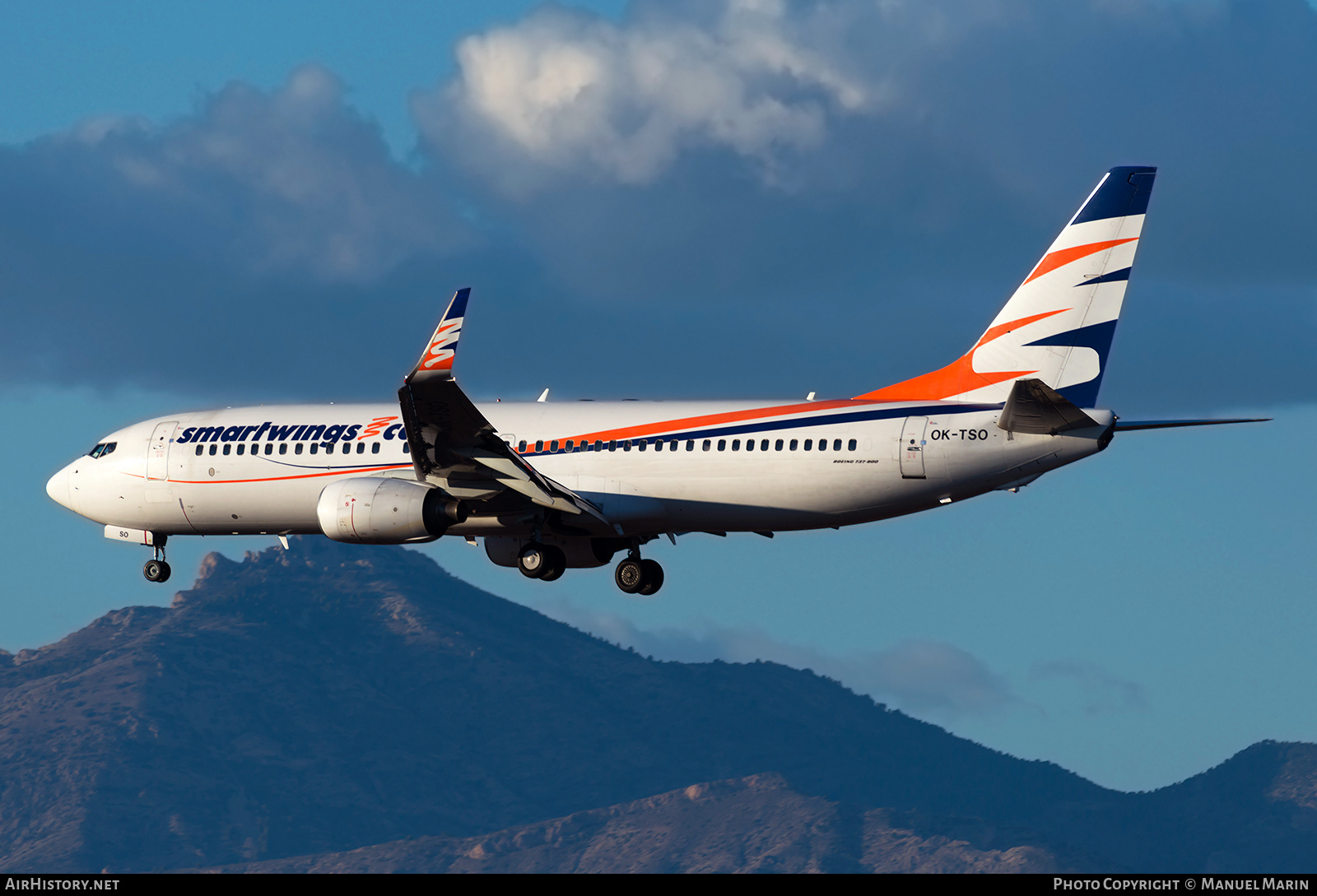 Aircraft Photo of OK-TSO | Boeing 737-8GQ | Smartwings | AirHistory.net #662140