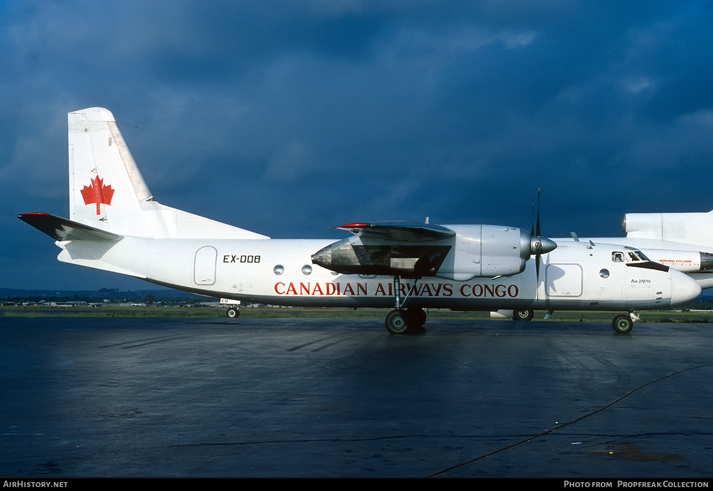 Aircraft Photo of EX-008 | Antonov An-24RV | Canadian Airways Congo | AirHistory.net #662174