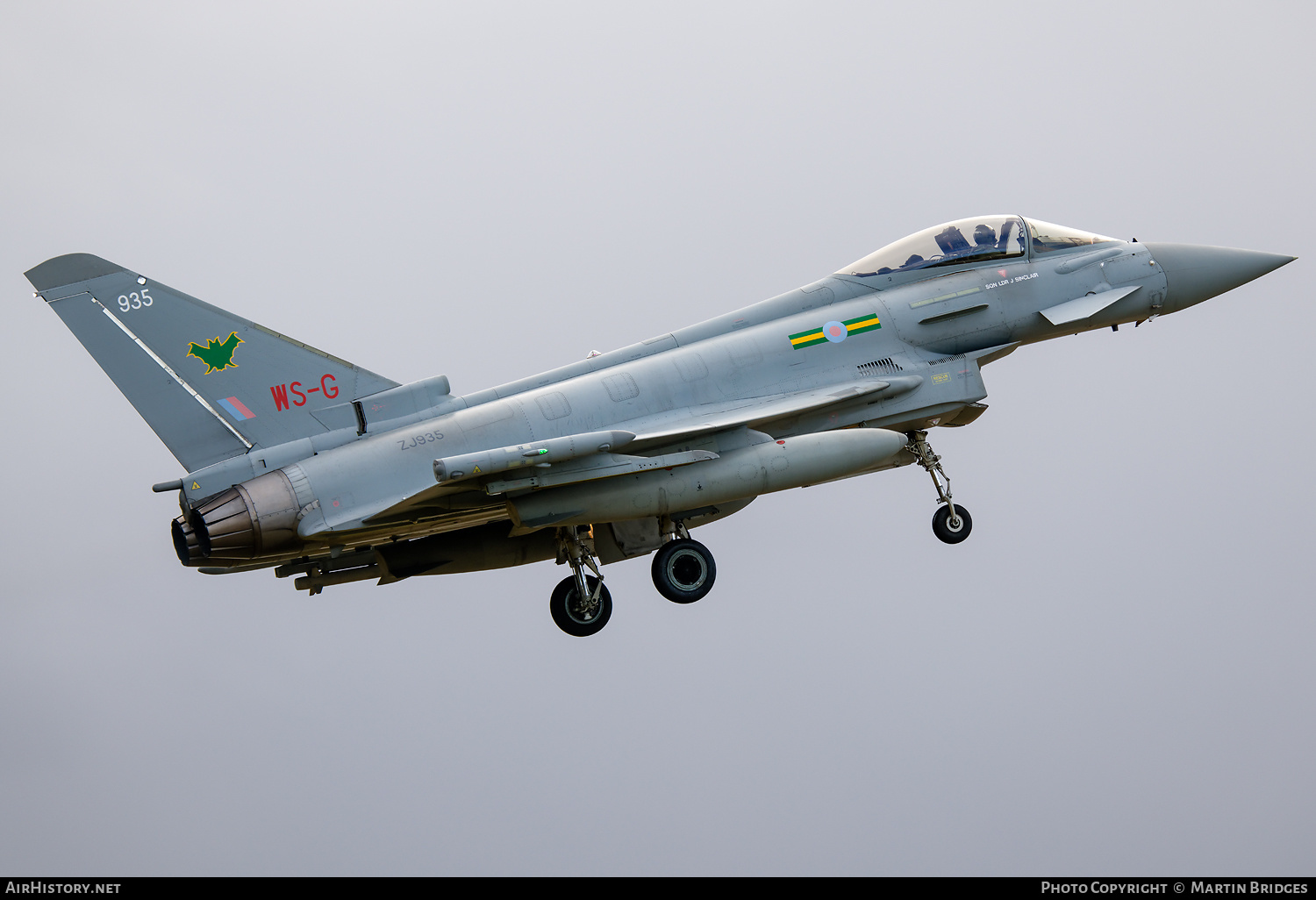 Aircraft Photo of ZJ935 | Eurofighter EF-2000 Typhoon FGR4 | UK - Air Force | AirHistory.net #662196