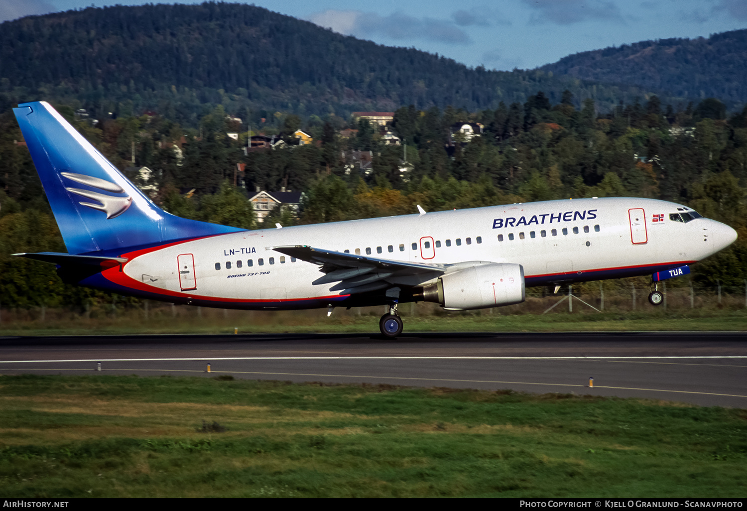 Aircraft Photo of LN-TUA | Boeing 737-705 | Braathens | AirHistory.net #662218