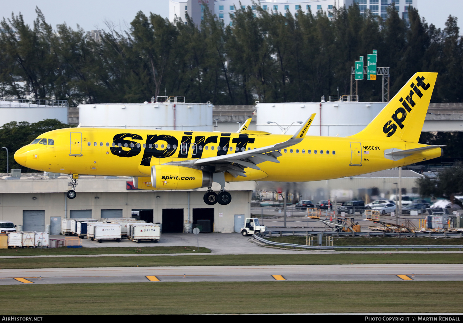 Aircraft Photo of N690NK | Airbus A320-232 | Spirit Airlines | AirHistory.net #662253