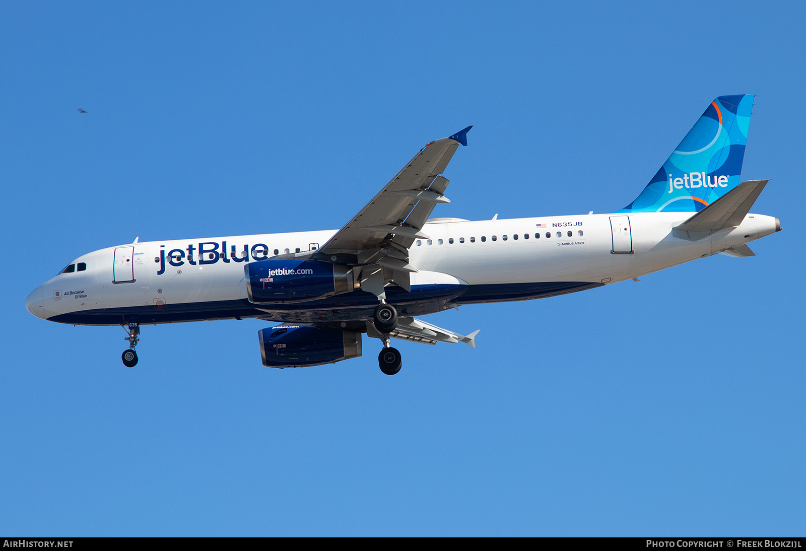 Aircraft Photo of N635JB | Airbus A320-232 | JetBlue Airways | AirHistory.net #662256