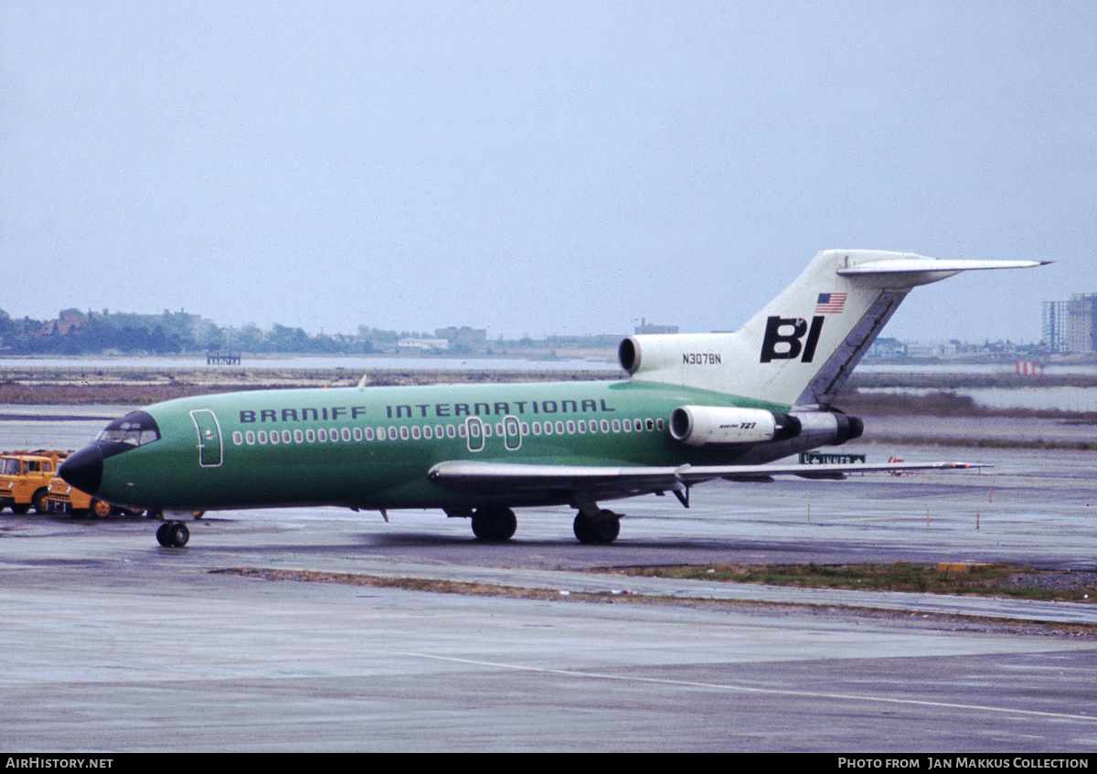 Aircraft Photo of N307BN | Boeing 727-78 | Braniff International Airways | AirHistory.net #662321