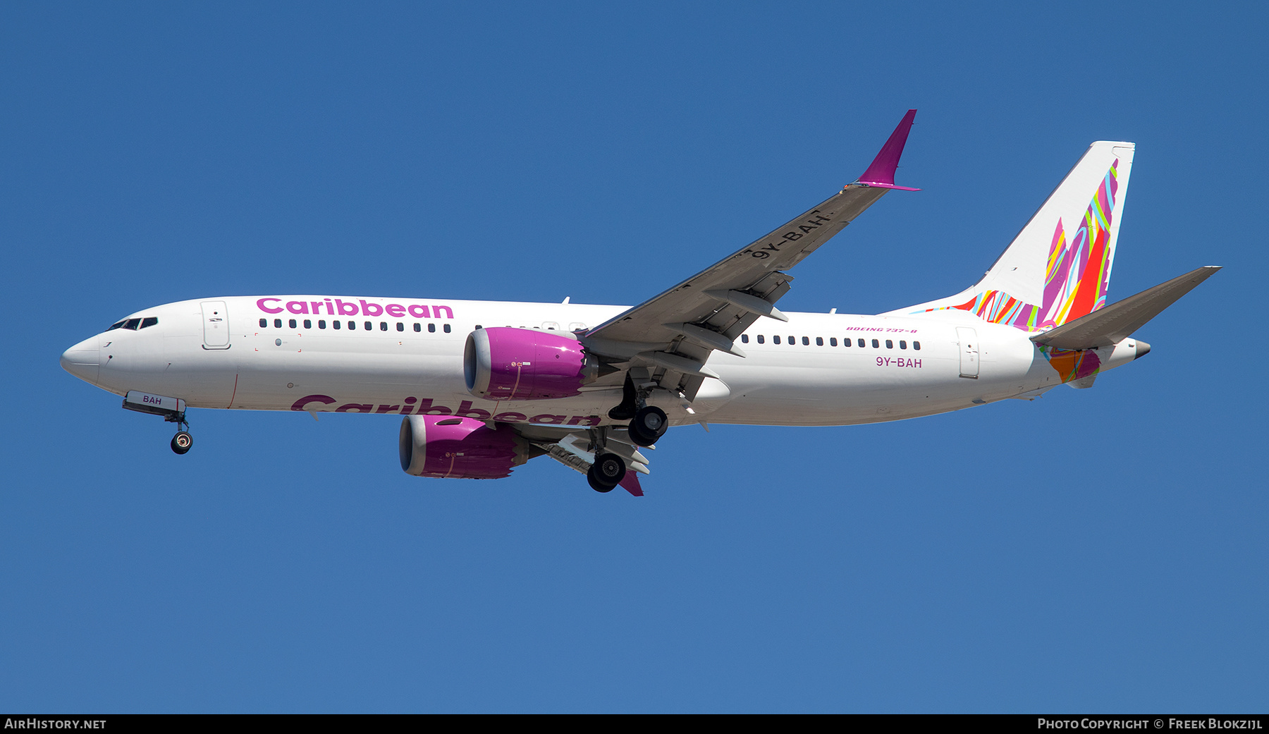 Aircraft Photo of 9Y-BAH | Boeing 737-8 Max 8 | Caribbean Airlines | AirHistory.net #662332