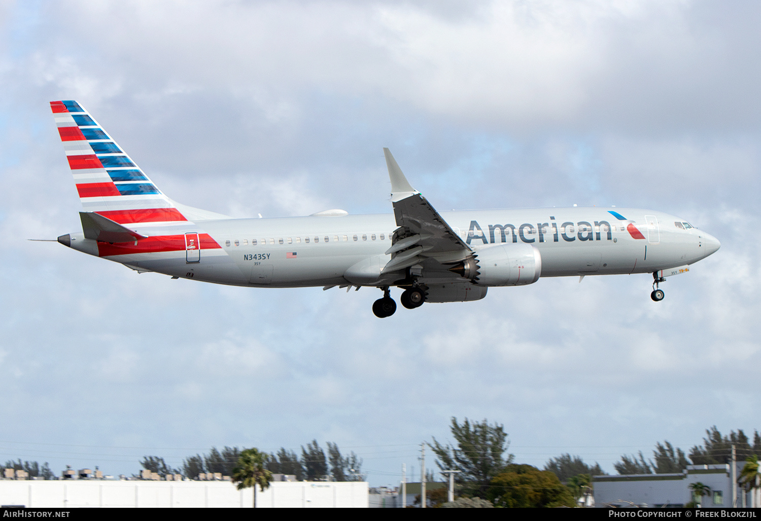 Aircraft Photo of N343SY | Boeing 737-8 Max 8 | American Airlines | AirHistory.net #662338