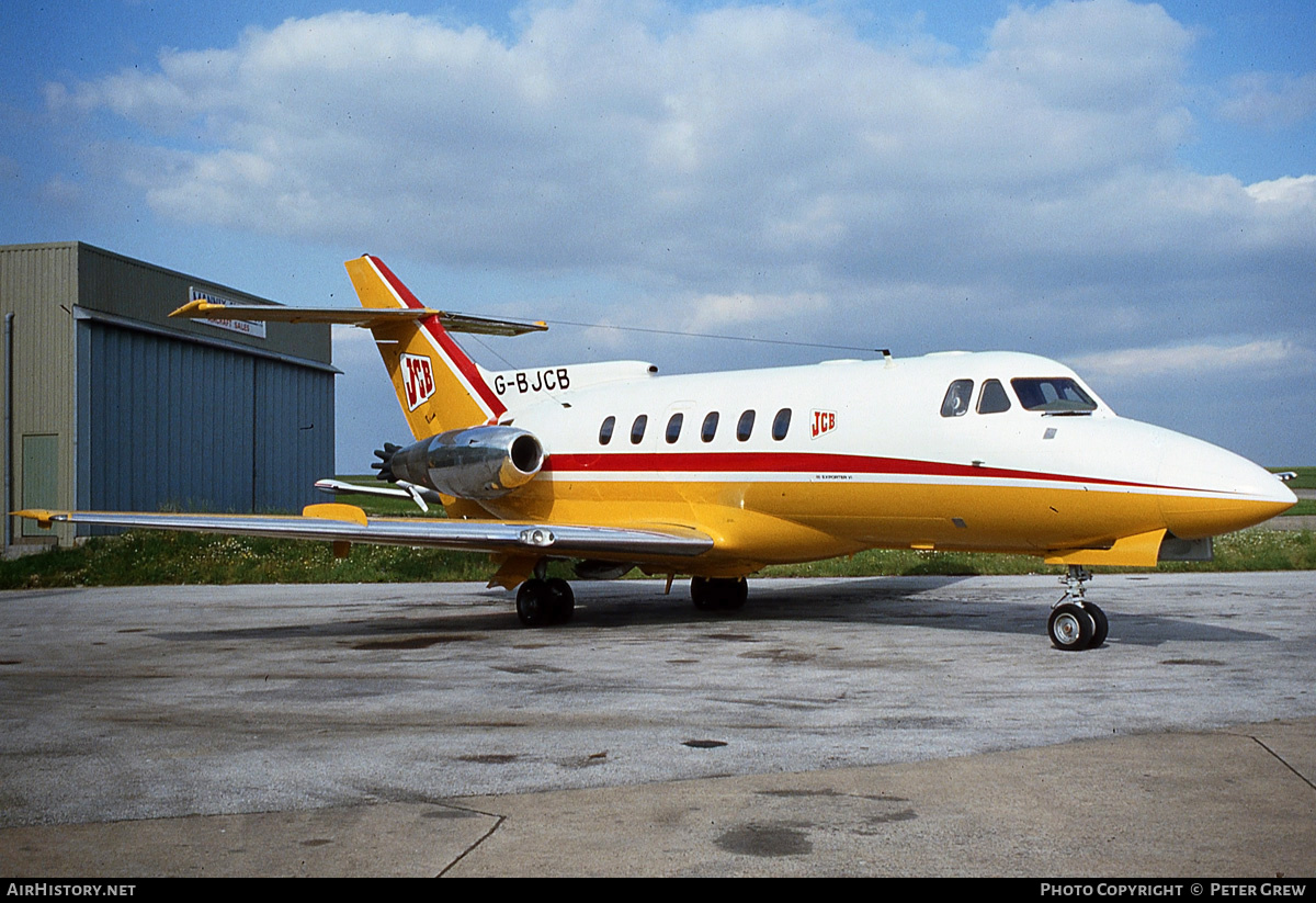 Aircraft Photo of G-BJCB | Hawker Siddeley HS-125-600B | JCB - J.C. Bamford Excavators | AirHistory.net #662357