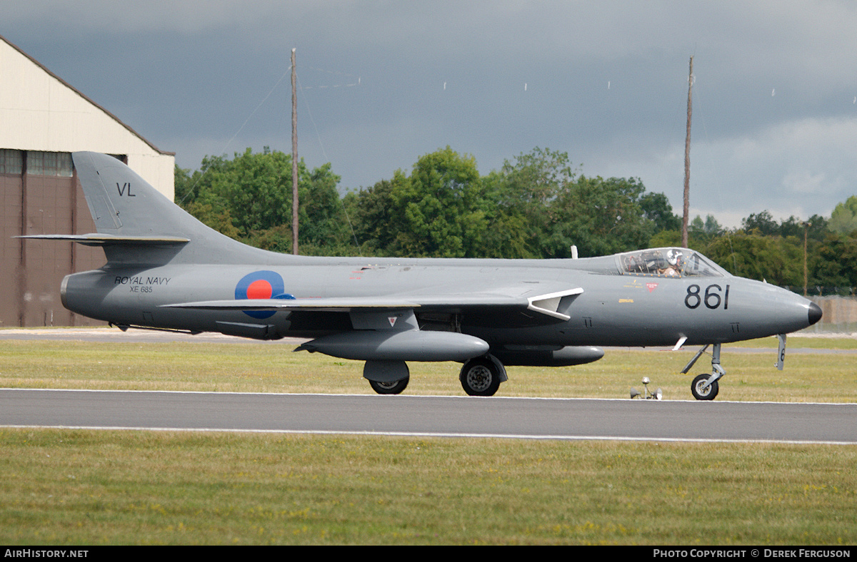Aircraft Photo of G-GAII / XE685 | Hawker Hunter GA11 | Team Viper | UK - Navy | AirHistory.net #662375